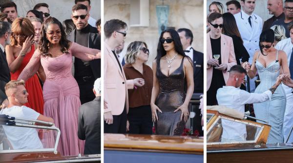 Primele imagini de la „nunta secolului” a lui Jeff Bezos. Vedetele care au furat privirile cu ținute extravagante