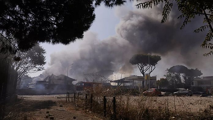 Imagine despre explozie benzinărie roma - Top10stiri.ro
