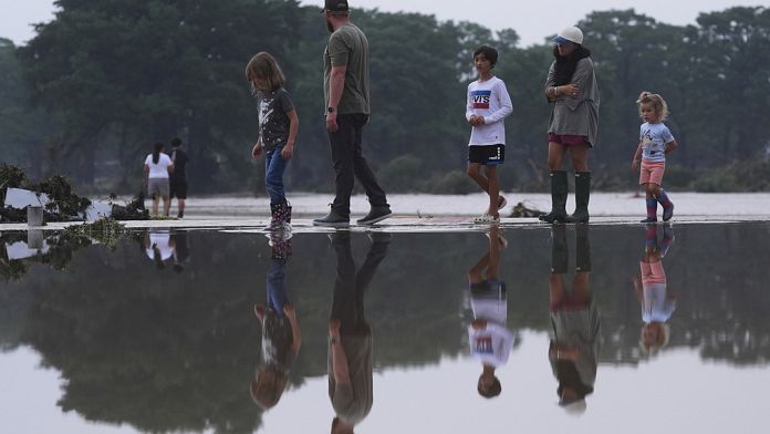 Foto reprezentând inundațiile texas lăsat - Știri România