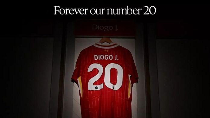 „Pentru totdeauna numărul nostru 20”: Liverpool retrage numărul de pe tricoul lui Diogo Jota