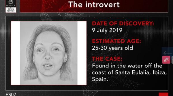 "Introvertita" a fost găsită moartă în Ibiza acum 6 ani. Sunt date că ar fi româncă, iar Interpol cere ajutor pentru identificarea ei