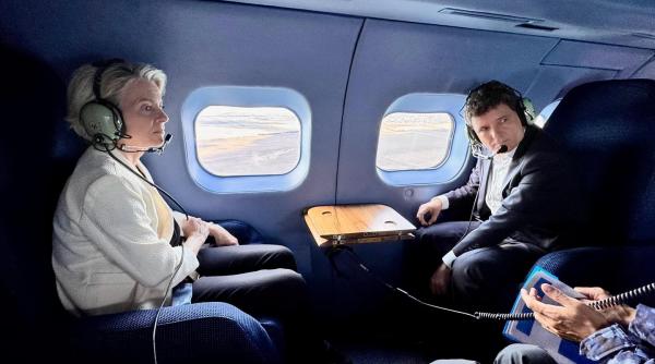 Ursula von der Leyen, mesaj din Portul Constanța: „Rezistați în fața intimidărilor Rusiei, ați combătut manipularea cu succes”