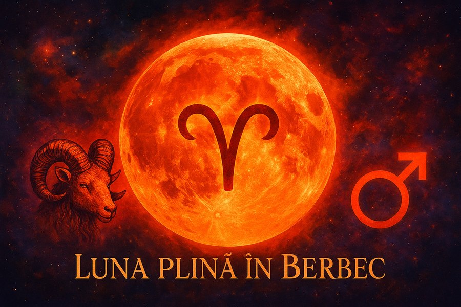 Foto reprezentând luna plină berbec - Știri România